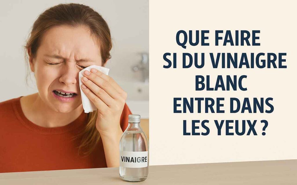 Vinaigre blanc dans les yeux – Risques et gestes à adopter