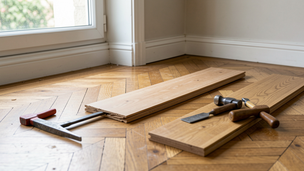 Comment changer une latte de parquet abîmée : guide pratique étape par étape