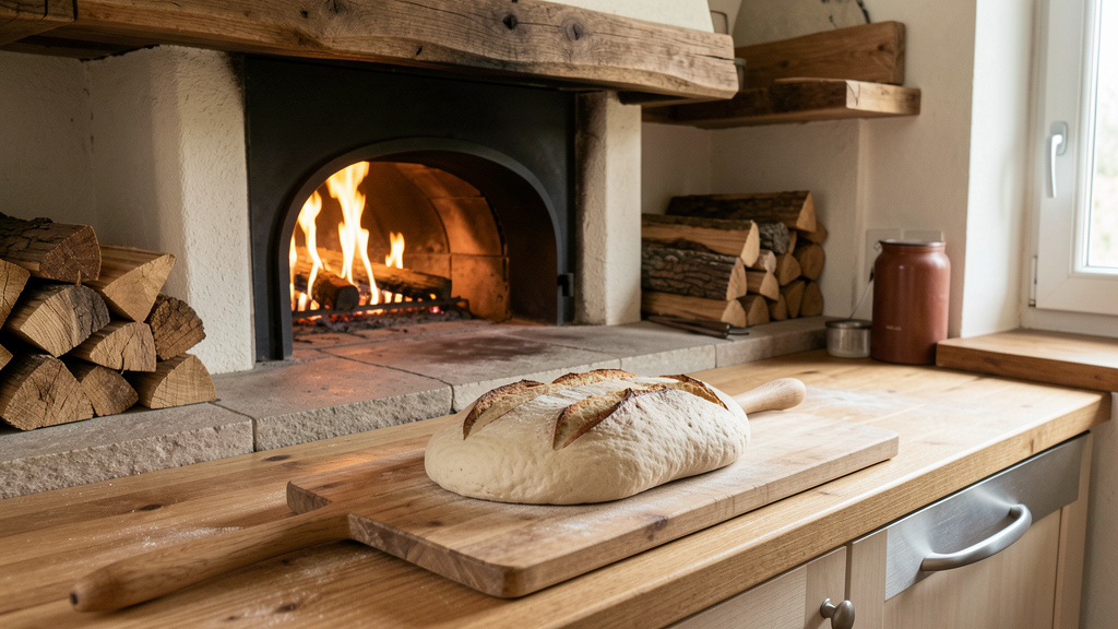 pain maison au four à bois